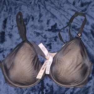 Victoria's Secret Angelight Lined Perfect Black Full-Coverage Bra